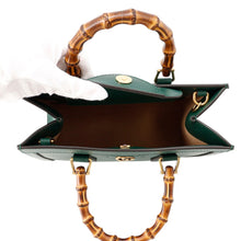 Load image into Gallery viewer, GUCCI Diana Bamboo 2-way Handbag Green702721 Leather Size Small