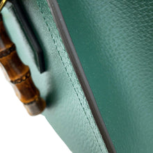 Load image into Gallery viewer, GUCCI Diana Bamboo 2-way Handbag Green702721 Leather Size Small