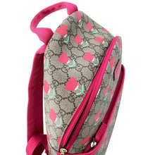 将图像加载到图库查看器中,GUCCI Children's Kim Seung-yeon Flower Print Backpack Beige/Red782708 GG Supreme Leather