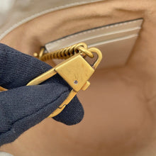 Load image into Gallery viewer, GUCCI GG Marmont Baguette Bag White575163 Leather Size Small