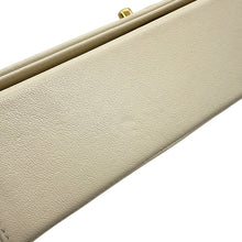 Load image into Gallery viewer, CHANEL Mademoiselle Double Flap Chain Shoulder Bag IvoryA93084 Leather