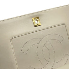 Load image into Gallery viewer, CHANEL Mademoiselle Double Flap Chain Shoulder Bag IvoryA93084 Leather