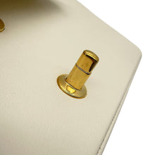 Load image into Gallery viewer, CHANEL Mademoiselle Double Flap Chain Shoulder Bag IvoryA93084 Leather
