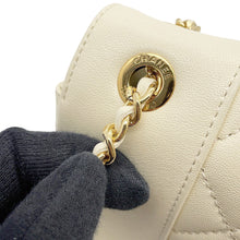 Load image into Gallery viewer, CHANEL Mademoiselle Double Flap Chain Shoulder Bag IvoryA93084 Leather