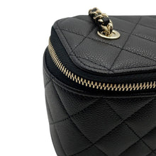 Load image into Gallery viewer, CHANEL Matelasse Vanity ChainShoulder Bag BlackAP1341 Caviar Leather