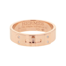 Load image into Gallery viewer, HERMES Kelly Ring Size PM/52/#12 18K Pink Gold