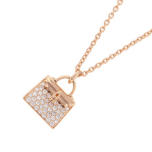 Load image into Gallery viewer, HERMES Amulette Kelly Necklace 18K Pink Gold