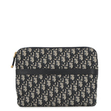 将图像加载到图库查看器中,Dior Travel Kit Oblique Jacquard Navy/BeigeS5476CTZQ_M928 Canvas Leather