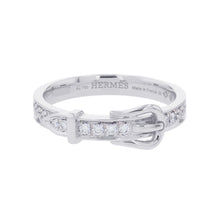 Load image into Gallery viewer, HERMES Etrivière Ring Size PM/53/#13 18K White Gold