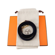 Load image into Gallery viewer, HERMES Evelyne Long Etoupe/Blue Indigo Taurillon Clemence Size TPM
