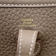 Load image into Gallery viewer, HERMES Evelyne Long Etoupe/Blue Indigo Taurillon Clemence Size TPM