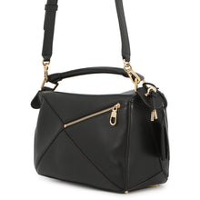 将图像加载到图库查看器中,LOEWE Puzzle bag BlackA510PLSX01 Feather Light Napalm Size Small