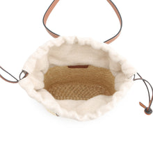 Load image into Gallery viewer, LOEWE Square Pocket Shoulder Bag Natural/TanC630G35X05 Ilaka Palm Calf Leather