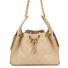 将图像加载到图库查看器中,CHANEL CHANEL25 ChainShoulder Bag BeigeAS5293 Caviar Leather Size Small