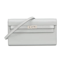 将图像加载到图库查看器中,HERMES Kelly Long Togo Argent Chevre Shamqila