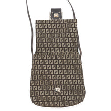 Load image into Gallery viewer, FENDI Zucchino Mamma Bucket Shoulder Bag Beige/Brown8BT075JQ4 Canvas Leather