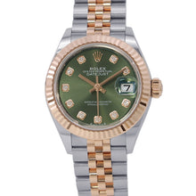 Load image into Gallery viewer, ROLEX Lady Datejust W28mm Stainless Steel K18PG Olive Green Dial279171G
