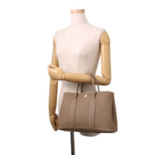 将图像加载到图库查看器中,HERMES Garden Party Etoupe Negonda Leather Size TPM