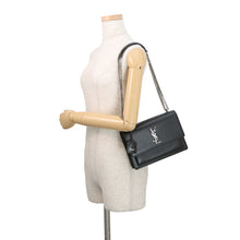 Load image into Gallery viewer, SAINT LAURENT PARIS Sunset ChainShoulder Bag Black442906D420N1000 Calf Leather