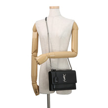 Load image into Gallery viewer, SAINT LAURENT PARIS Sunset ChainShoulder Bag Black442906D420N1000 Calf Leather