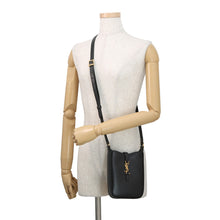 将图像加载到图库查看器中,SAINT LAURENT PARIS LE 5 A 7 Mini Vertical Shoulder Bag Black7352142R20W1000 Leather