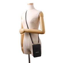 将图像加载到图库查看器中,BALENCIAGA Cash Phone Card Holder Black640536 Leather