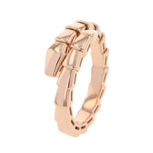 Load image into Gallery viewer, BVLGARI Serpenti Viper Ring Size XL (Approximately size 17-19)362140 18K Pink Gold
