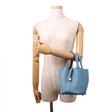 Load image into Gallery viewer, HERMES Picotin Lock New Blue Jean Taurillon Clemence Size PM