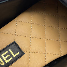 Load image into Gallery viewer, CHANEL CHANEL CC Logo Espadrilles BlackG45849 Velvet Raffia Size 39C