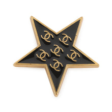 将图像加载到图库查看器中,CHANEL Brooch Star CC Logo Gold Plated Resin