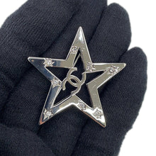 Load image into Gallery viewer, CHANEL Brooch Star Rhinestone Metal Rhinestone