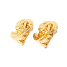 Load image into Gallery viewer, CHANEL Earring CC Logo Gold Plated
