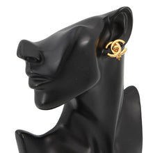 Load image into Gallery viewer, CHANEL Earring CC Logo Gold Plated