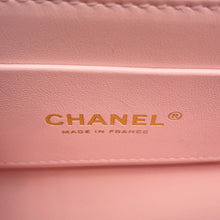 将图像加载到图库查看器中,CHANEL Matelasse Top Handle Shoulder Bag PinkAS5554 Caviar Leather Size 23
