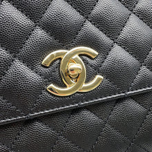 将图像加载到图库查看器中,CHANEL Coco handle BlackA92991 Caviar Leather Size 29