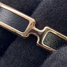 将图像加载到图库查看器中,HERMES Olymp Bracelet Size T2 Black Box Calf Leather Metal