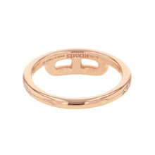 将图像加载到图库查看器中,HERMES Link de HERMES Ring Size 50/#10 18K Pink Gold
