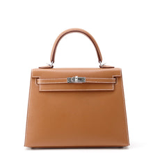Load image into Gallery viewer, HERMES Kelly Sellier Gold Veau Madame Size 25
