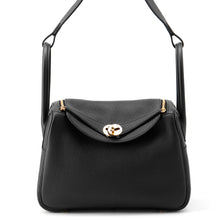 Load image into Gallery viewer, HERMES Lindy Black Taurillon Clemence Size 26
