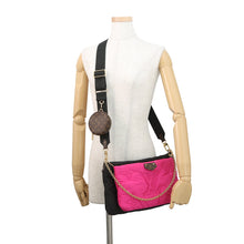 将图像加载到图库查看器中,LOUIS VUITTON Maxi Multi-Pochette Accessoires Noir/FuchsiaM58980 Recycled Nylon Monogram