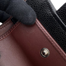 将图像加载到图库查看器中,CHANEL Matelasse Classic Small Flap Wallet BlackAP0229-Y01588-C3906 Caviar Leather