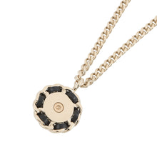 Load image into Gallery viewer, CHANEL CC Logo NecklaceABG558-B22262-U4305 Gold Plated Leather Rhinestone Faux Pearl