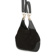 Load image into Gallery viewer, GUCCI GUCCI B Shoulder Bag Black834981 Micro GG Suede Leather Size Small