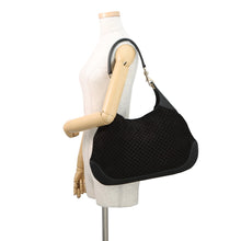 Load image into Gallery viewer, GUCCI GUCCI B Shoulder Bag Black834981 Micro GG Suede Leather Size Small