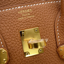 将图像加载到图库查看器中,HERMES Birkin Gold Togo Leather Size 25