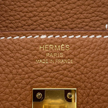 将图像加载到图库查看器中,HERMES Birkin Gold Togo Leather Size 25