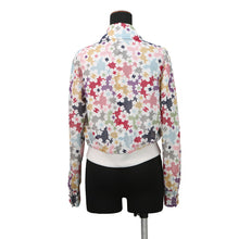 将图像加载到图库查看器中,CHANEL 24P Blooming Raffia Patchwork Jacket Size 34 White/MulticolorP76667-V68570-NU931 Cotton82% Polyester18%