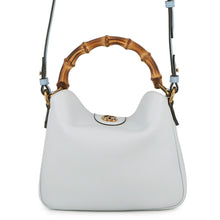 Load image into Gallery viewer, GUCCI Diana Shoulder Bag Light Blue746251 Leather Bamboo Size Small