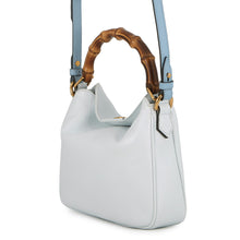 Load image into Gallery viewer, GUCCI Diana Shoulder Bag Light Blue746251 Leather Bamboo Size Small