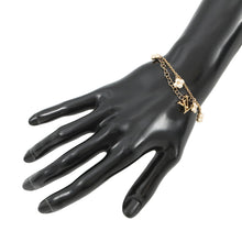 Load image into Gallery viewer, LOUIS VUITTON Bracelet・LV Flora Gram GoldM0940A Metal Faux Pearl